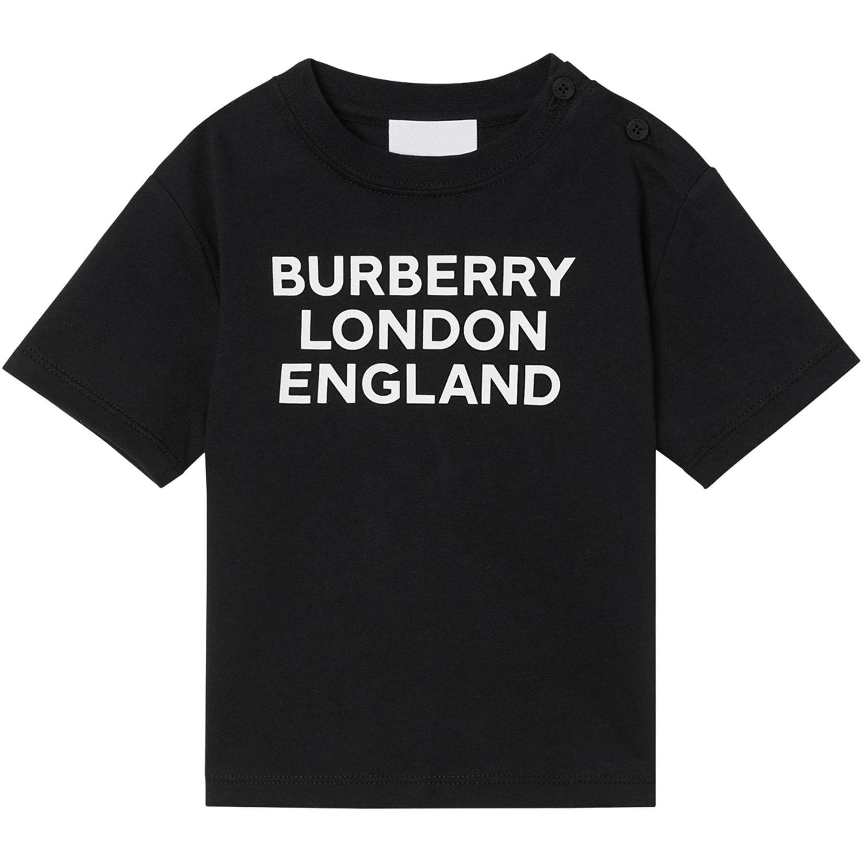 BURBERRY BOYS BLACK LOGO TOP