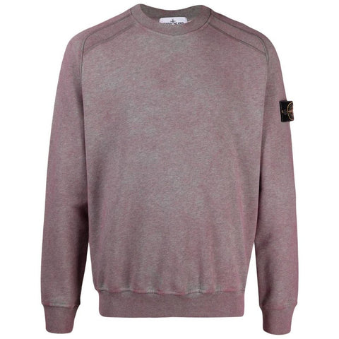 STONE ISLAND - CREW NECK - BURGANDY