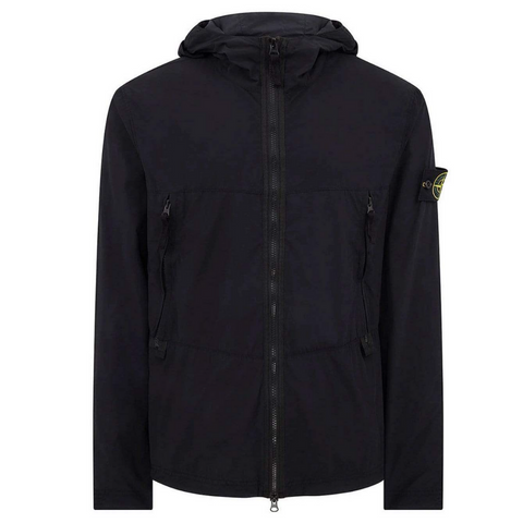 STONE ISLAND NYLON JACKET BLACK - Skin Touch