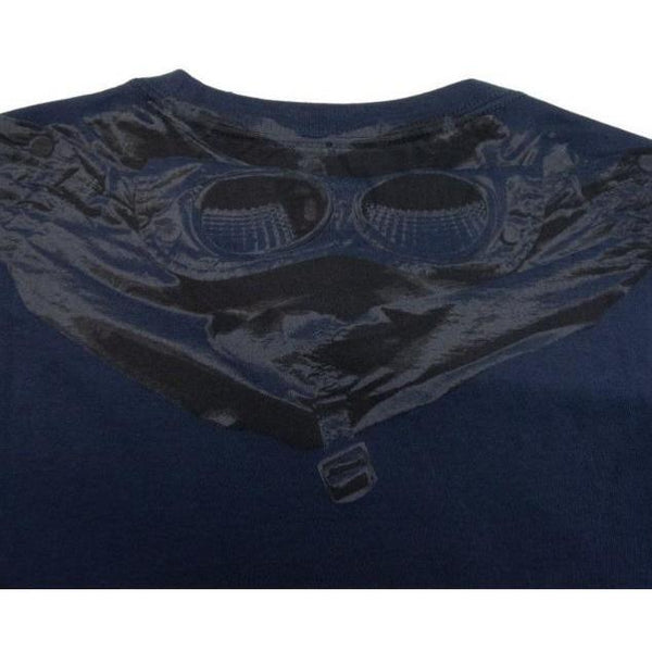 CP COMPANY NAVY GOGGLE BACK TEE