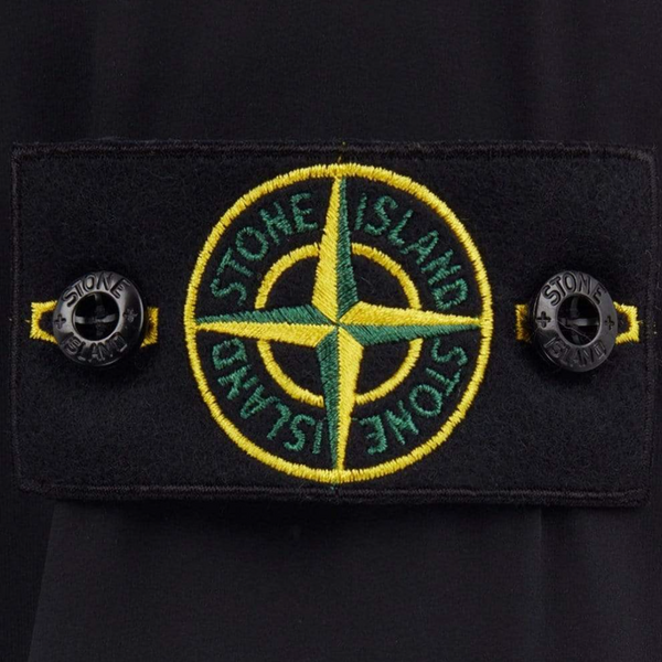 STONE ISLAND NYLON JACKET BLACK - Skin Touch