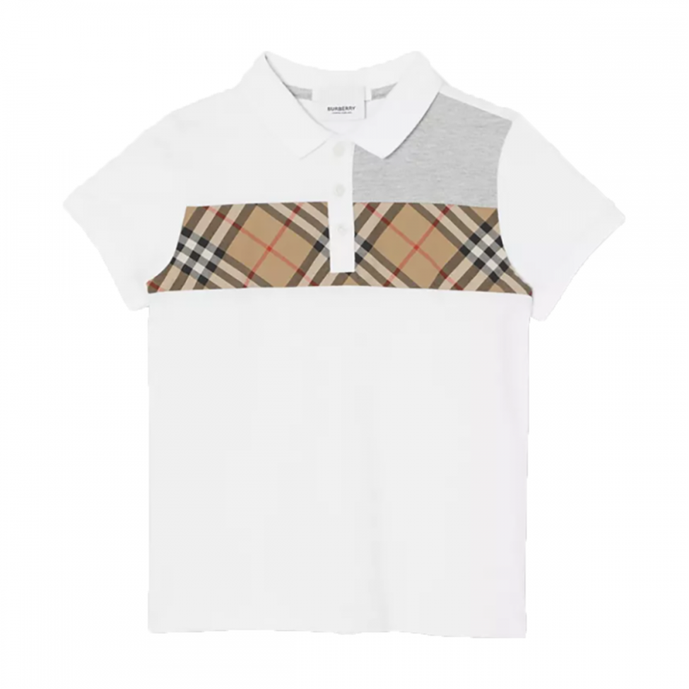 BURBERRY BOYS JUNIOR VINTAGE CHECK POLO