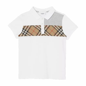 BURBERRY BOYS JUNIOR VINTAGE CHECK POLO