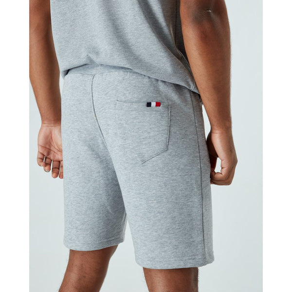 Mercier Grey Marl Paris Badge Shorts