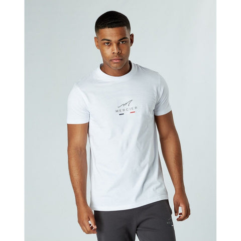 Mercier White Raised Signature Tshirt