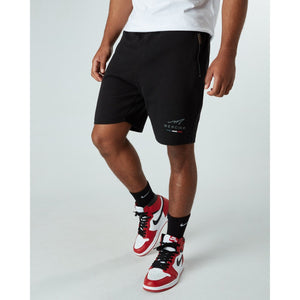 Mercier Black Raised Signature Shorts