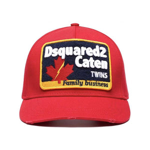 DSQUARED2 EMBROIDED BASBALL CAP - RED