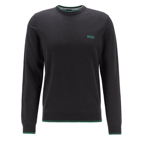 HUGO BOSS-RIMEX SWEATER-BLACK / GREEN