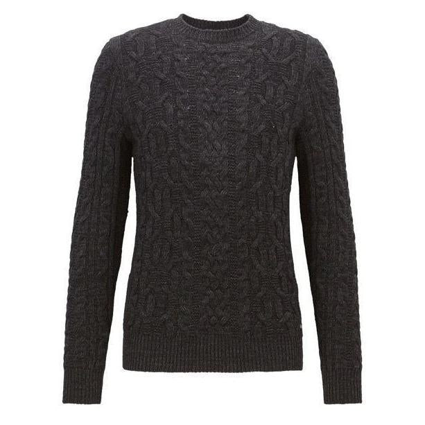 Hugo Boss-KAASLY SWEATER-BLACK