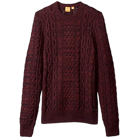 Hugo Boss-KAASLY SWEATER-BURGUNDY