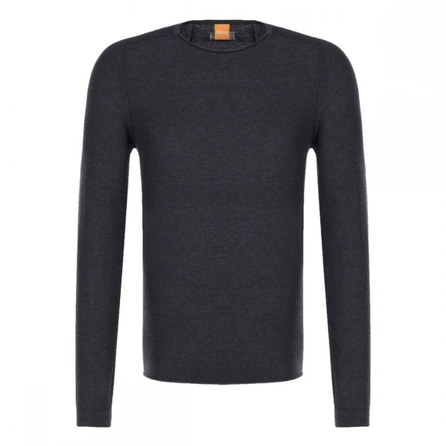 Hugo Boss-KALMUT SWEATER-BLACK