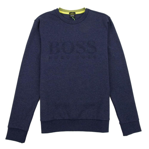 Hugo Boss-SWEATER SALBO-NAVY / YELLOW