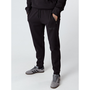 TERRACE CULT STEALTH INTERLOCK JOGGERS BLACK