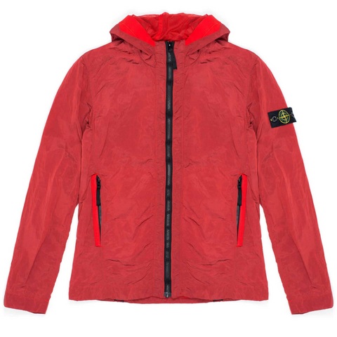 STONE ISLAND JUNIOR RED NYLON