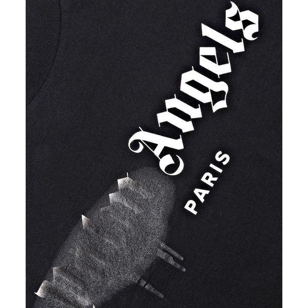 PALM ANGELS T-SHIRT PARIS SPRAYED