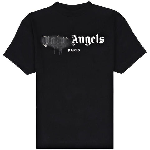 PALM ANGELS T-SHIRT PARIS SPRAYED