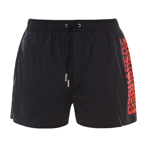 DSQUARED2 OMBRE LOGO SWIM SHORTS INN BLACK