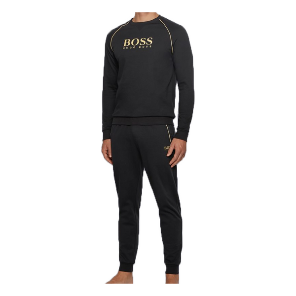 BOSS CREW NECK PIQUE TRACKSUIT WITH METALLIC DETAILS