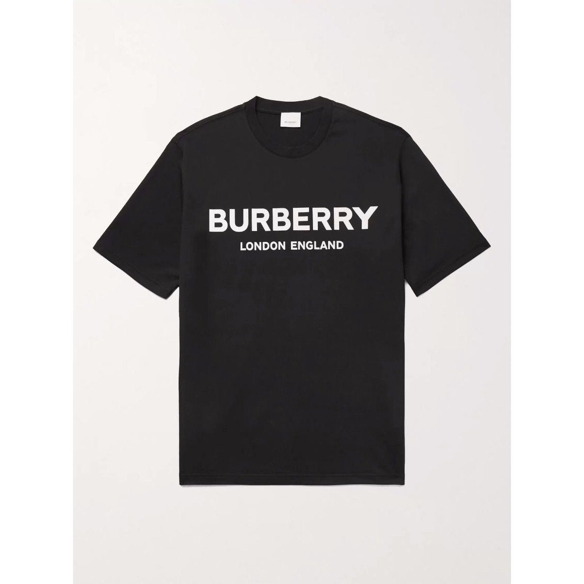 BURBERRY BLACK/WHITE LOGO PRINT TEE