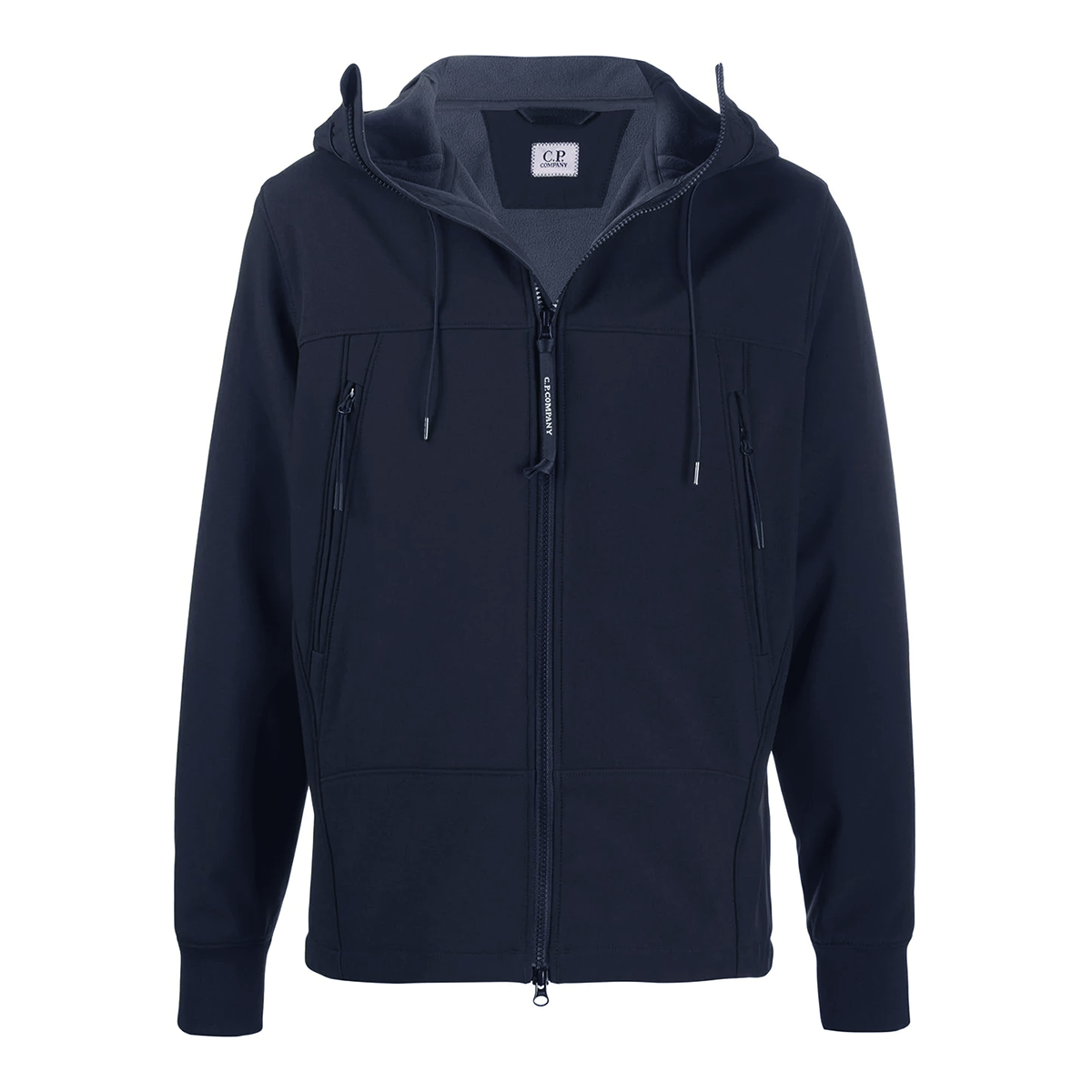 CP COMPANY HOODED SHELL JACKET IN TOTAL ECLIPSE