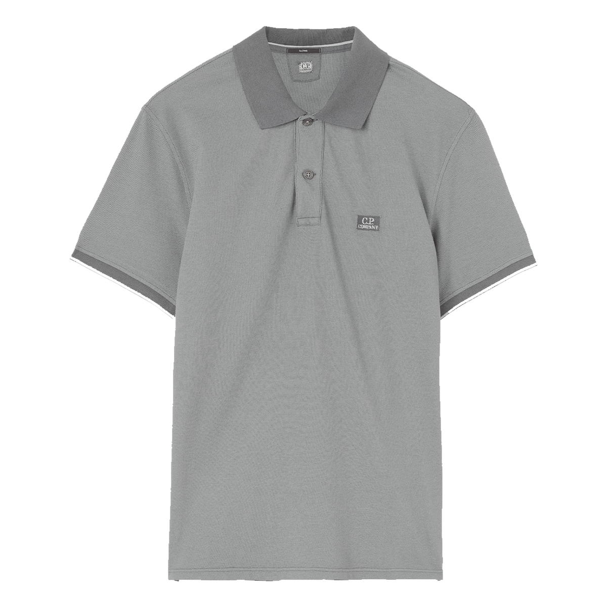 CP COMPANY TACTING PIQUET POLO IN GREY