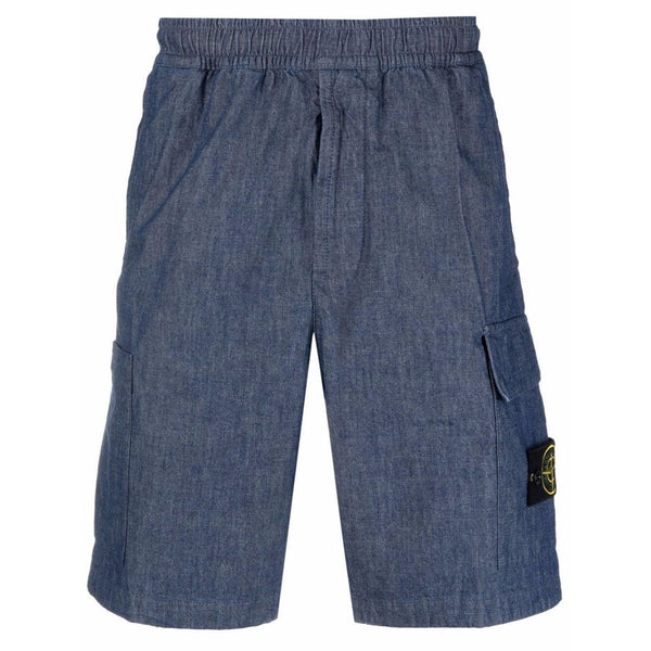 STONE ISLAND DENIM EFFECT SHORTS