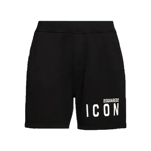 DSQUARED2 SWEAT SHORTS IN BLACK