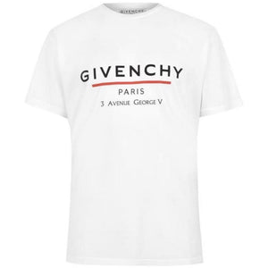 GIVENCHY PARIS T-SHIRT WHITE/RED