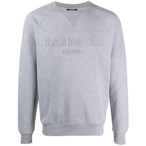 BALMAIN EMBOSSED LOGO SWEATER