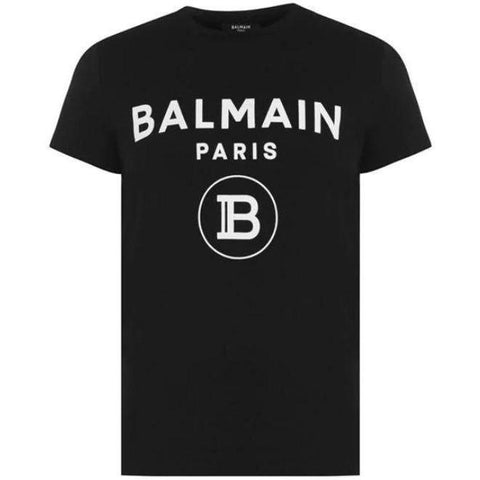 BALMAIN BLACK LOGO TEE