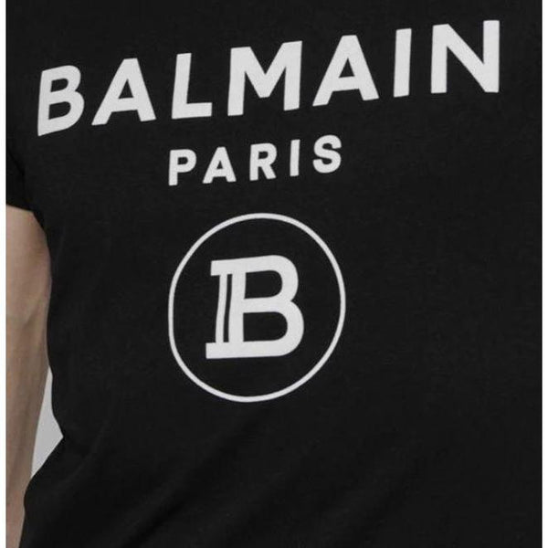 BALMAIN BLACK LOGO TEE