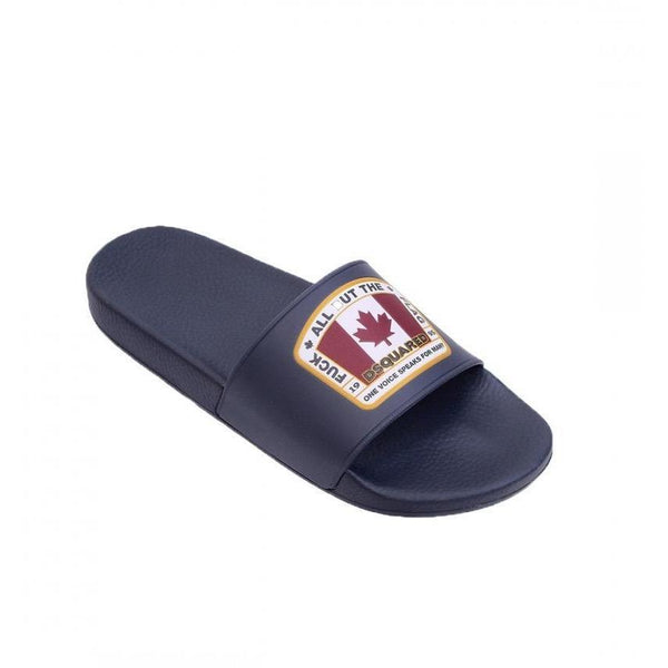 DSQUARED2 CANADA SLIDERS - NAVY