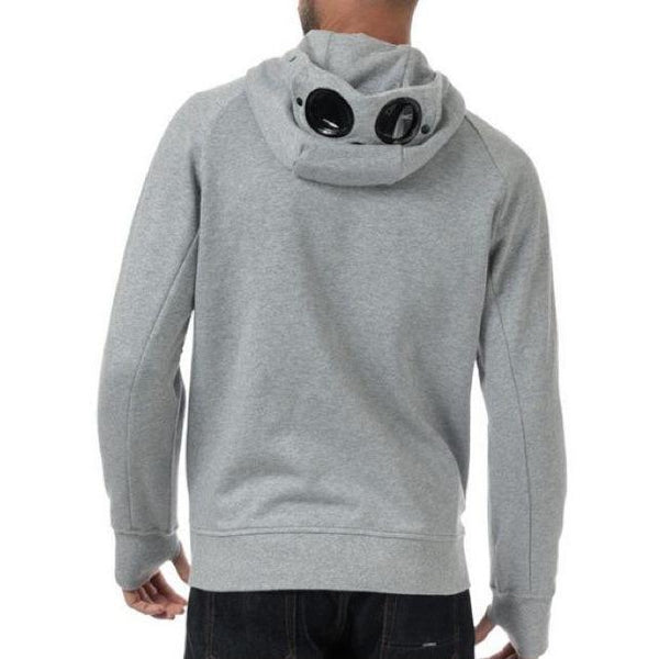 GREY CP COMPANY HOODIE WITH FULL ZIP