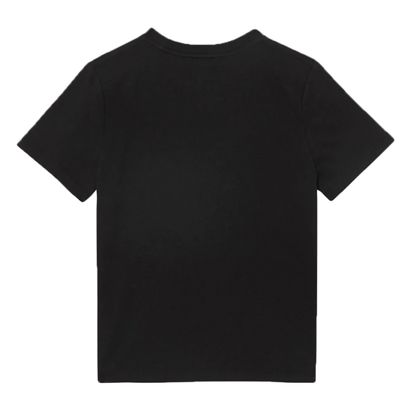 BURBERRY BOYS JUNIOR LOGO PRINT T-SHIRT IN BLACK