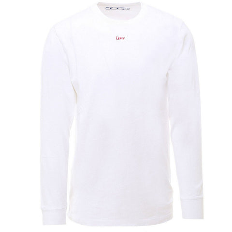 OFF WHITE LONG SLEEVE RED ARROW TEE