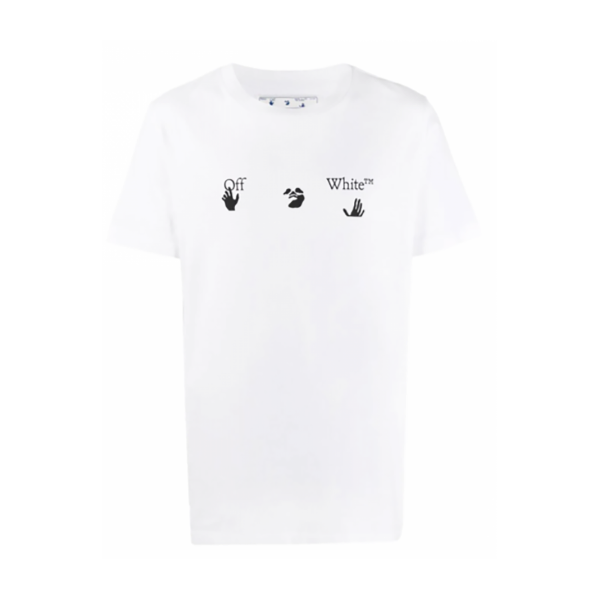 OFF-WHITE LOGO-PRINT T-SHIRT IN WHITE