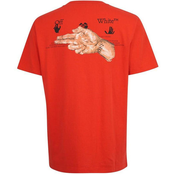 OFF WHITE PASCAL S-S OVER TEE FIERY RED NUDE