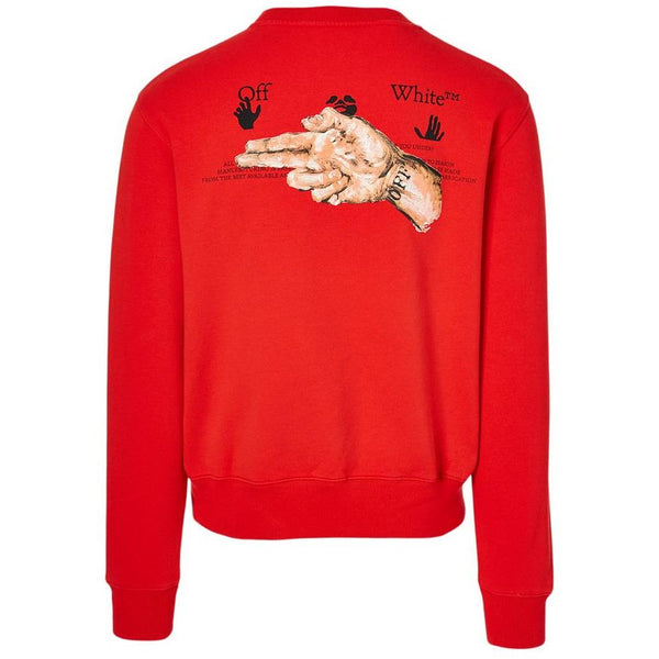 OFF WHITE PASCAL SLIM CREWNECK FIERY RED NUDE