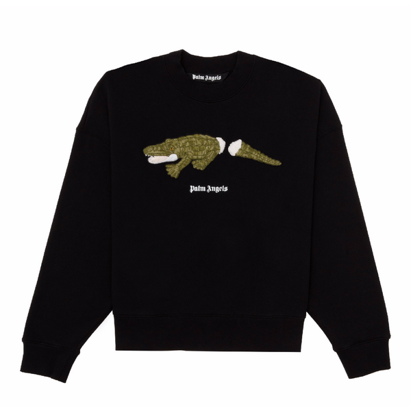 PALM ANGELS EMBROIDERED CROCODILE SWEATER