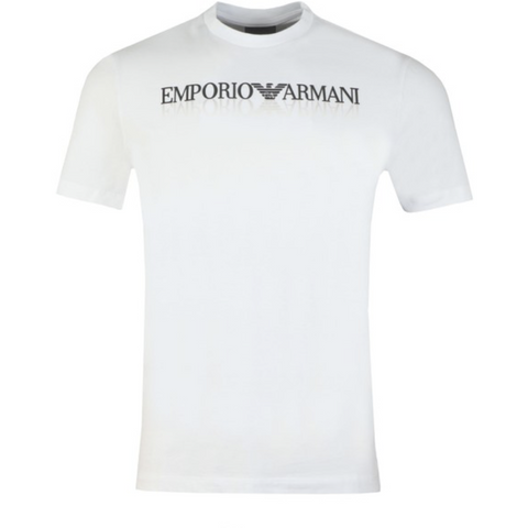 ARMANI MIRRORED WHITE TEE