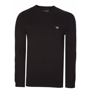 ARMANI JEANS RIBBED PANEL SWEATER