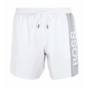 BOSS Icefish White Swim Shorts