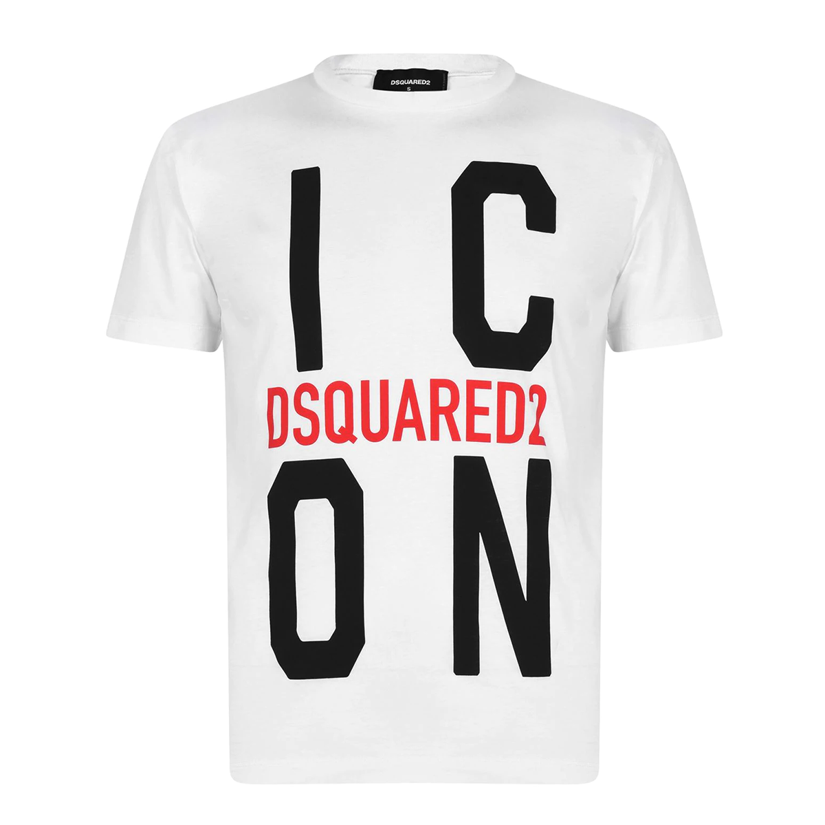 DSQUARED2 LARGE ICON T-SHIRT IN WHITE