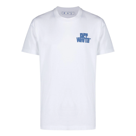 OFF-WHITE HANDS ARROWS S/S OVER TEE WHITE LIGHT BLUE